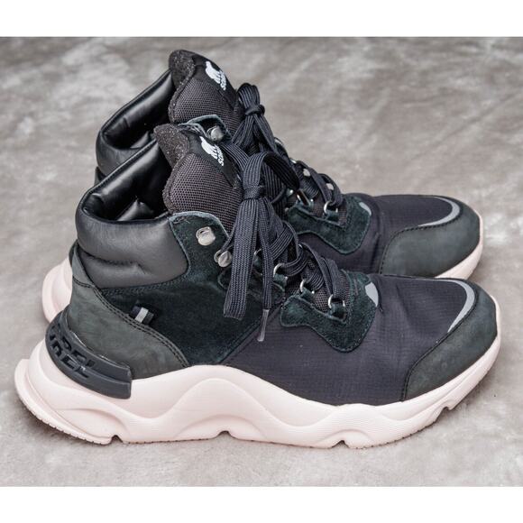 Sorel Kinetic RNEGD Conquest Black Pink Sneaker Waterproof Boots Womens Size 10 - Picture 14 of 16